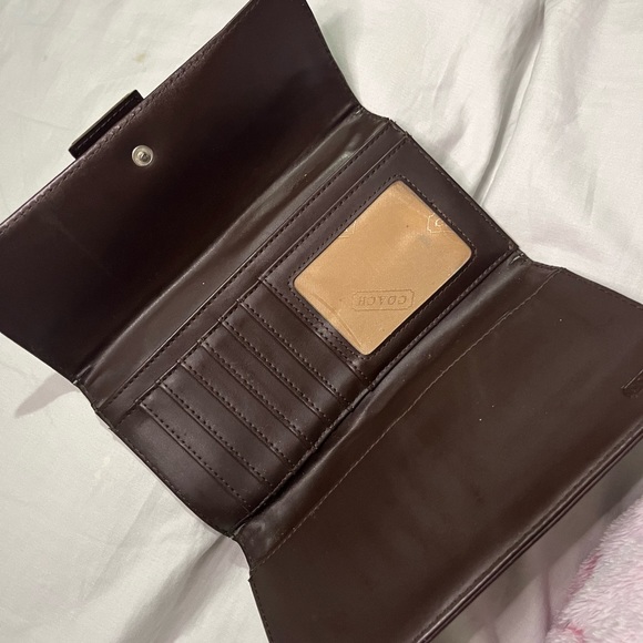 COACH Brown Pebble Leather Duffle Convertible Shoulder or Crossbody Purse Bag - Picture 9 of 11